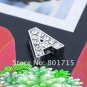 Wholesale lot Slide letters Charms 8mm Rhinestone Silver Alphabet