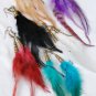 Wholesale lot hair Feather Extensions peacock grizzly earrings jewelry business