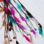 Wholesale lot hair Feather Extensions peacock grizzly earrings jewelry business