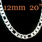 MENS Necklace,925 Silver 6 MM Wide Necklace Fashion Jewelry Silver Necklace