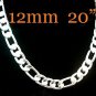 MENS Necklace,925 Silver 6 MM Wide Necklace Fashion Jewelry Silver Necklace