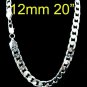 MENS Necklace,925 Silver 6 MM Wide Necklace Fashion Jewelry Silver Necklace