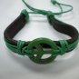 peace sign BRACELET hott -n- hip Brand New Fashion Cord Bracelet GREEN