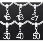 Number /Age Dangle DIY Beads Fit Charm Bracelet 250pcs free shipping