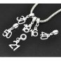 Number /Age Dangle DIY Beads Fit Charm Bracelet 250pcs free shipping