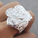 womens ring 925 sterling silver flower finger rings
