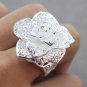 womens ring 925 sterling silver flower finger rings