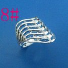 Womens ring 925 sterling silver star finger ring