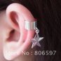 .925 silver ear cuff earrings 2pc's star & heart