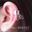ear cuff earrings .925 silver butterfly & heart