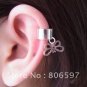 ear cuff earrings .925 silver butterfly & heart