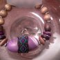 Bracelet Wooden Bead & Coconut shell W Marble Block