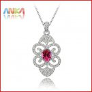 Free shipping Dazzling Butterfly Crystal Pendant Necklace