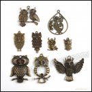 Owl Jewelry 54pcs Pendant Fit Jewelry DIY
