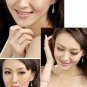 Genuine 925 Sterling Silver Pink Opal NECKLACE & earring jewelry set