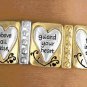 STRETCH gold tone BRACELET religious jewelry Proverbs 4:23