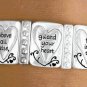 STRETCH BRACELET silver tone religious jewelry Proverbs 4:23