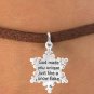 Snowflake Charm and Chain bracelet religious jewelry