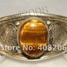 Beautiful Tibet silver tiger eye stone Bracelet
