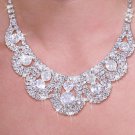 Bridal Jewelry Genuine Austrian Crystals Necklace Earrings set