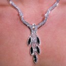 Bridal Jewelry lot 3 Genuine Austrian Crystals Necklace Earrings set