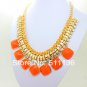 Chunky Pink CANDY color resin Fashion Necklace fashion jewelry