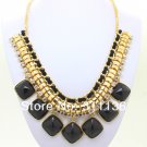 Chunky Black CANDY color resin Fashion Necklace fashion jewelry