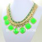 Chunky turquoise CANDY color resin Fashion Necklace fashion jewelry