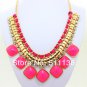 Chunky turquoise CANDY color resin Fashion Necklace fashion jewelry