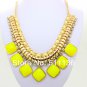 Chunky green CANDY color resin Fashion Necklace fashion jewelry