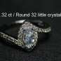 womens rings Sterling Silver 1.32 ct Valentines Day Jewelry Rings