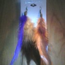 FEATHER EARRINGS Colorful Feathers 2tone fish hook