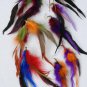 FEATHER EARRINGS Colorful Feathers 2tone fish hook