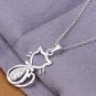 CAT shaped Necklace kitty 925 Silver Necklaces Pendants Sterling Silver Jewelry