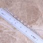 Brown Morganite White Topaz 925 Sterling Silver Overlay Link Chain Bracelet 7 inch Free Shipping