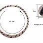 Elegant Rose Gold Clear Leopard Print Enamel Crystal Rhineston Earrings Necklace