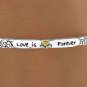 FASHION JEWELERY Lead Nickel Free Silver Tone Stretch Bracelet LOVE IS FOREVER