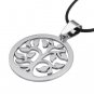FAMILY Life Tree Pendant Necklaces Jewelry Stainless Steel Necklace Leather