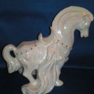 FIGURINE LARGE LUSTER WARE SHOW HORSE DIAMONDS