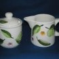 LEAVES & FLOWERS CREAMER AND COVERED SUGAR POT SET