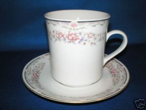 FLORAL TEA CUP AND SAUCER SET AS SHOWN CHINA PEARL