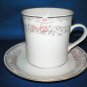 FLORAL TEA CUP AND SAUCER SET AS SHOWN CHINA PEARL