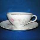 FLORAL TEA CUP AND SAUCER SET AS SHOWN CAMELOT AM ROSE