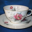 FLORAL TEA CUP AND SAUCER SET AS SHOWN SE YEI VIVIAN