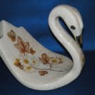 VINTAGE FLORAL SWAN HAND TOWEL HOLDER BATHROOM SMALL