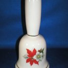 COLLECTIBLE BELL AS SHOWN~CHRISTMAS POINSETTIAS