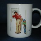 NORMAN ROCKWELL CLOSED FOR BUSINESS COFFEE CUP AS SHOWN