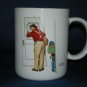 NORMAN ROCKWELL CLOSED FOR BUSINESS COFFEE CUP AS SHOWN