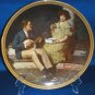COLLECTOR PLATE NORMAN ROCKWELL PONDERING ON PORCH