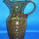 AMBER GLASS RETRO SHAPED WATER PITCHER